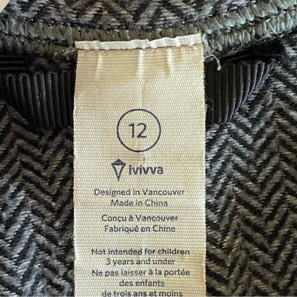 Ivivva By Lululemon sweater Herringbone Speed Seeker 1/4 Zip Pullover girl's 12 - Picture 7 of 8